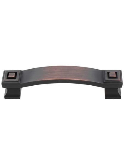 Delmar Cabinet Pull - 3 3/4 inch Center-to-Center in Brushed Oil Rubbed Bronze.